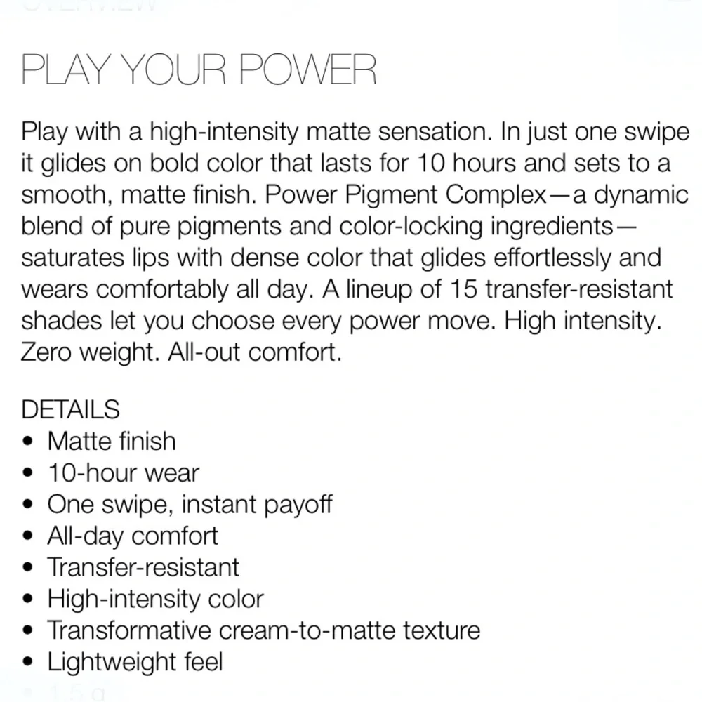NARS Powermatte Lipstick